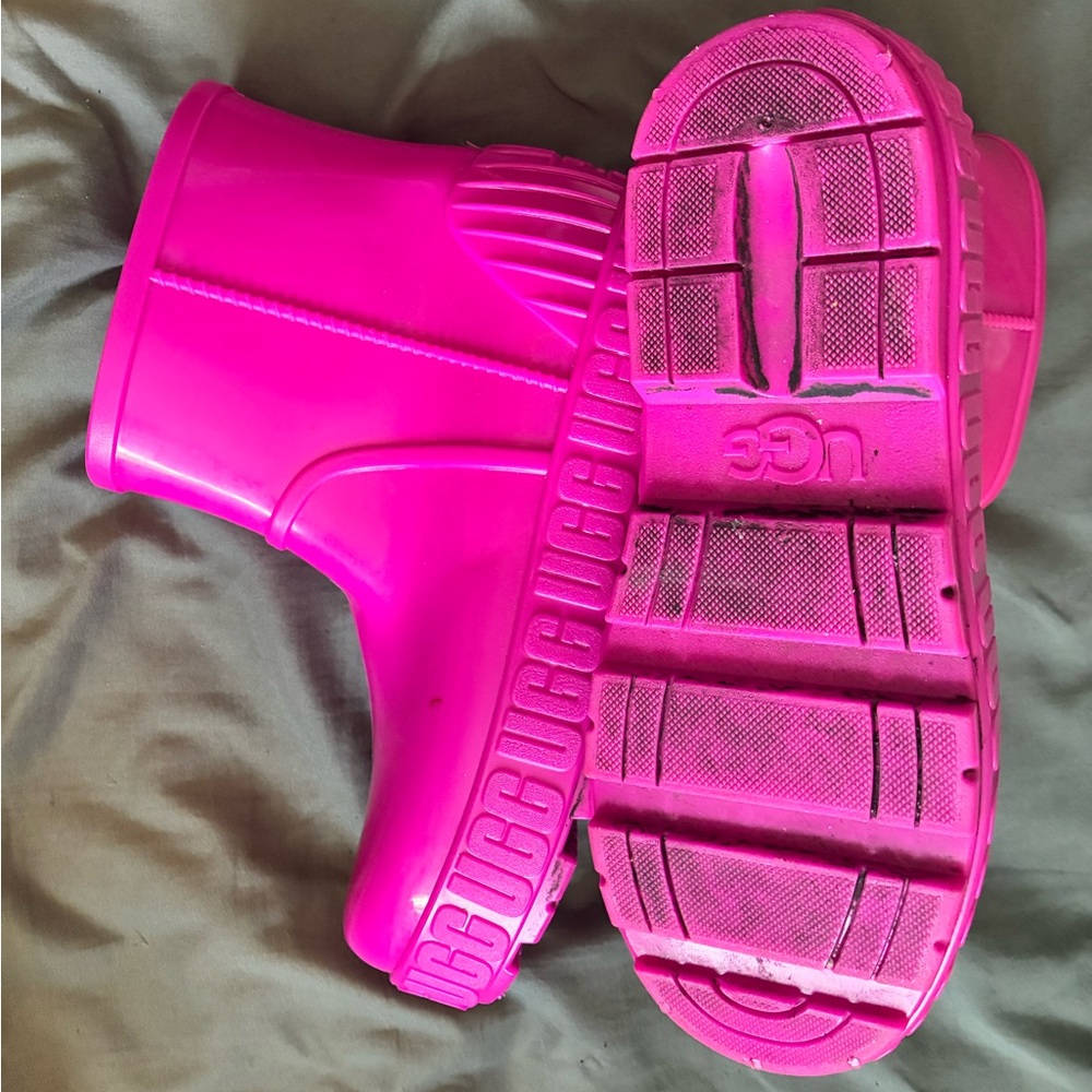 UGG Women’s Pink/Purple Drizlita Waterproof Rain Boots - Size 7! - Picture 11 of 11